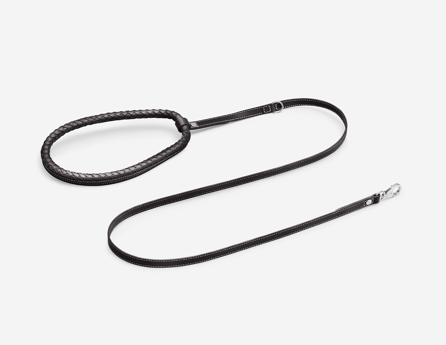 The Rava — Trela Entrançada da PAGERIE em cor preta Noir — detalhe