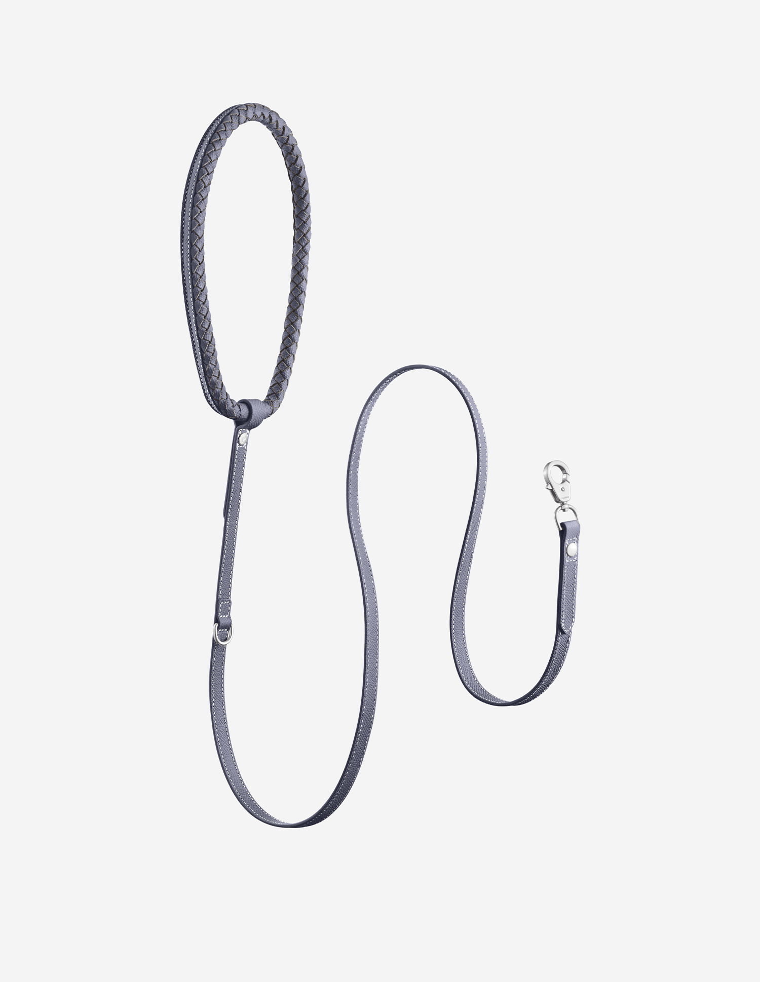 Trela The Rava em pele cinzenta Granite — vista principal