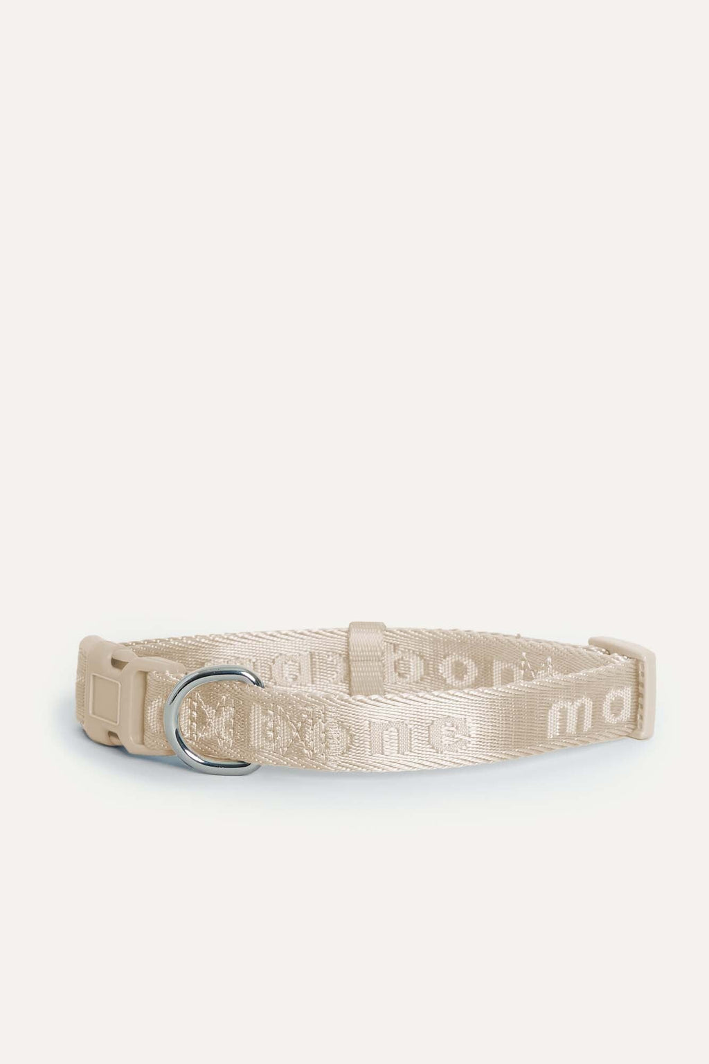 Coleira Signature Collar premium da Maxbone em Ivory — detalhe da textura (20)
