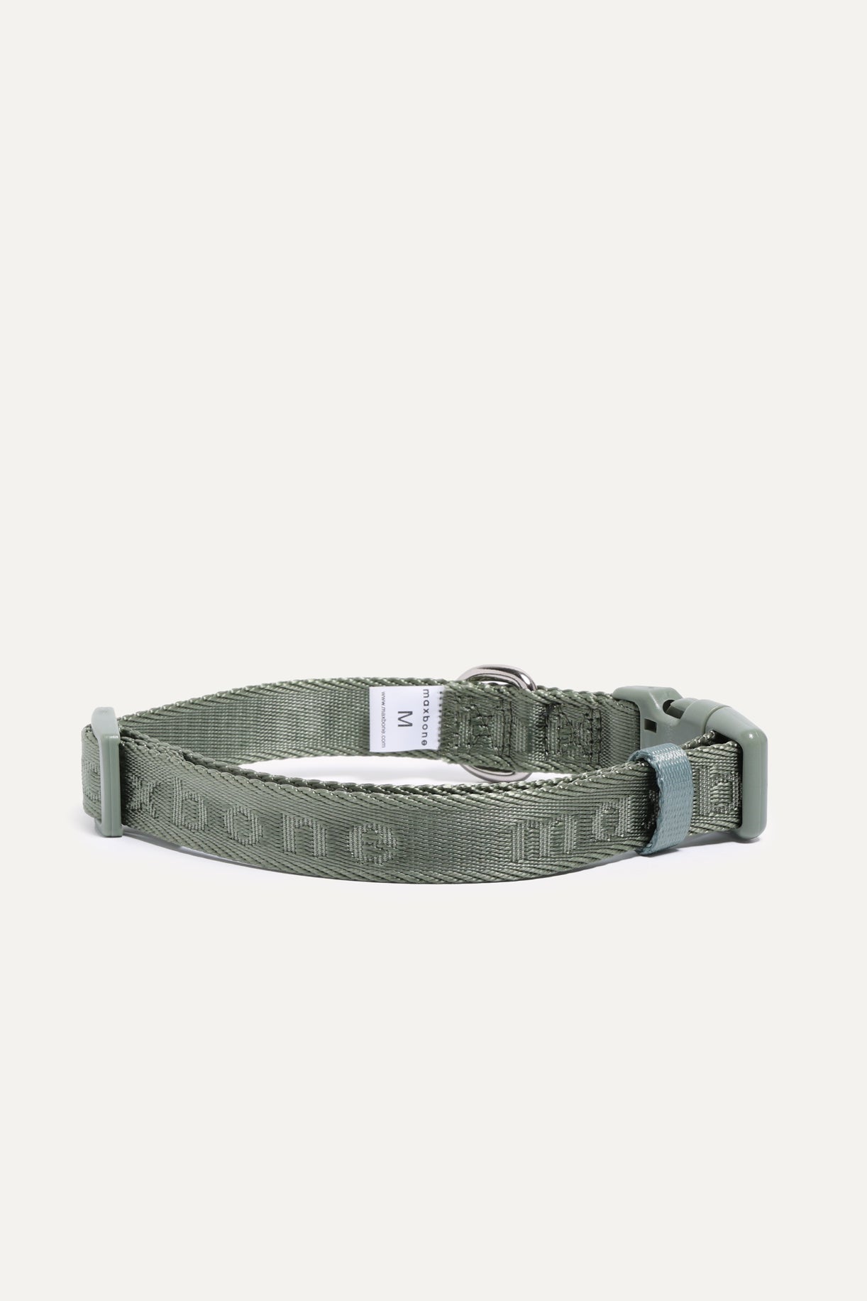 Coleira Signature Collar premium da Maxbone em verde sálvia — vista principal (43)