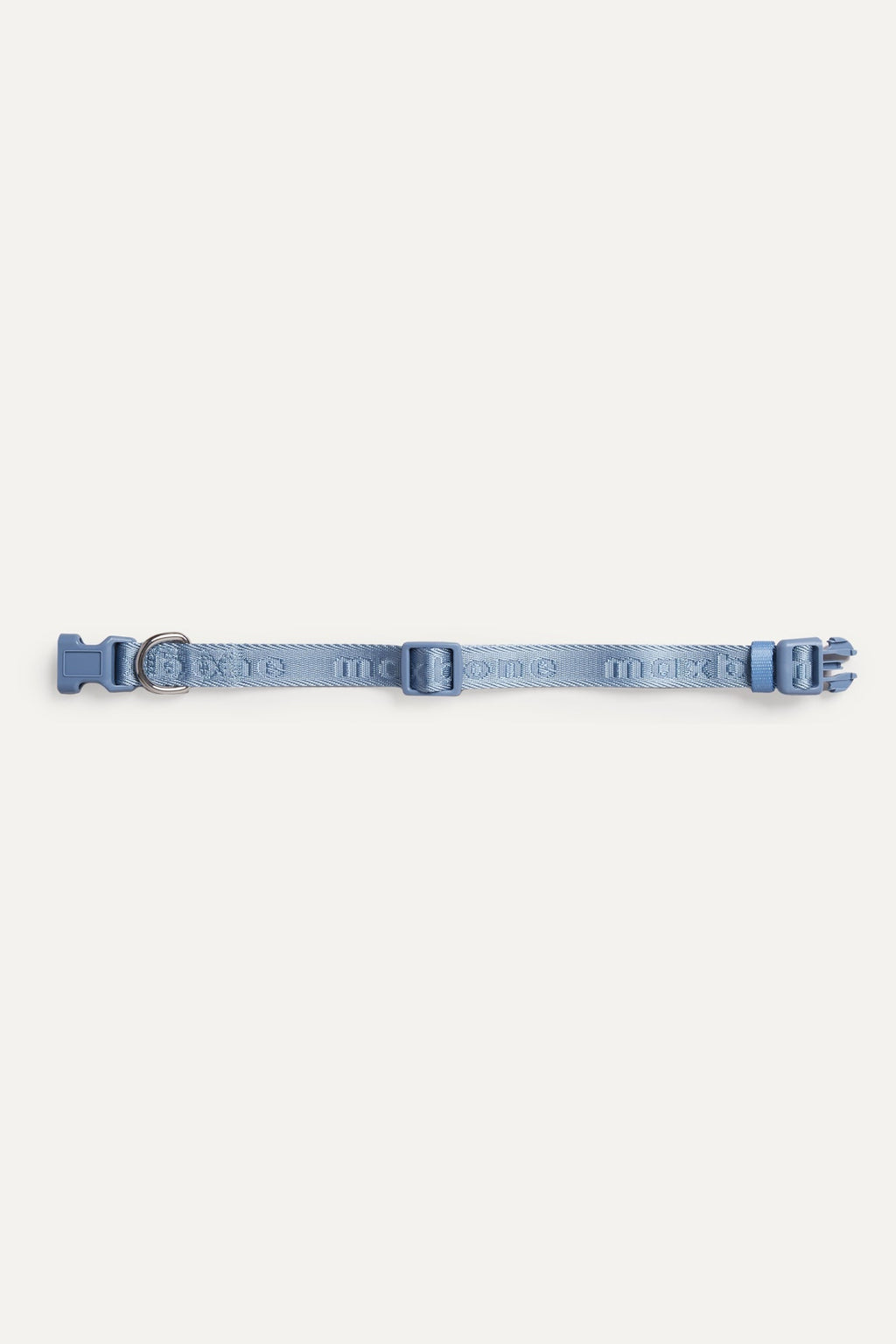 Coleira Signature Collar premium da Maxbone em Dusk Blue — detalhe da textura (14)
