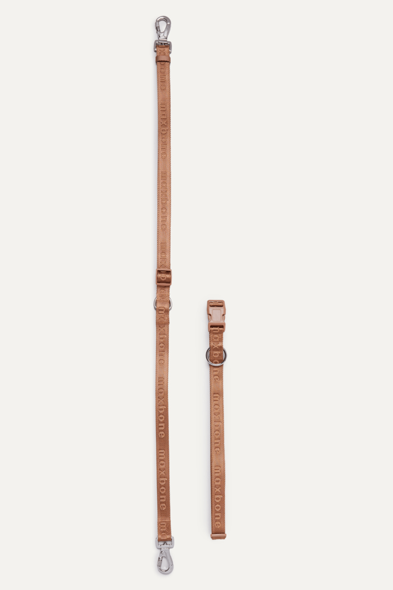 Trela GO! With Ease Hands Free Leash premium da Maxbone em camel — detalhe da textura (14)