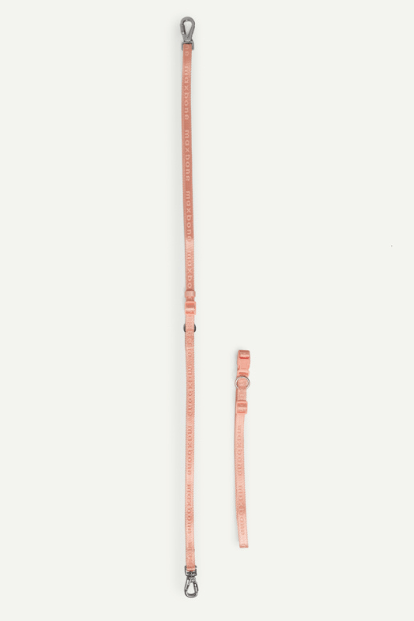 Trela GO! With Ease Hands Free Leash premium da Maxbone em Coral Peach — detalhe da textura (50)